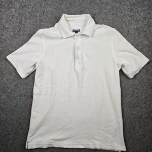 Vilebrequin Terry Cloth Polo Shirt Mens S White Luxury Resort Beachwear Summer